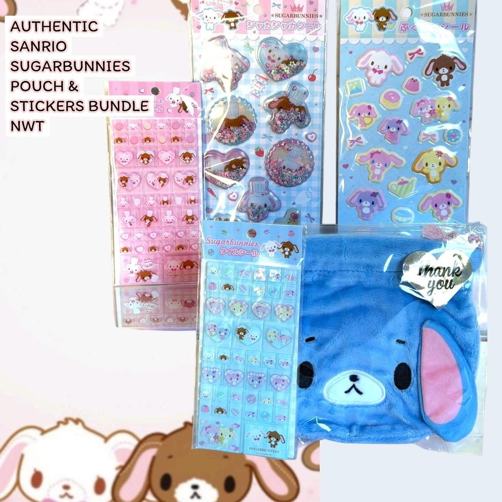 AUTHENTIC SUGARBUNNIES PASTELCORE STICKER COLLECTOR BUNDLE NEW